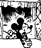 Crying Minnie Moouse in Windows (about 1930) -- mp13-t.gif