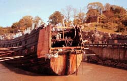 Vasa in the dry dock during the summer of 1961, photo Margaretha �kerberg