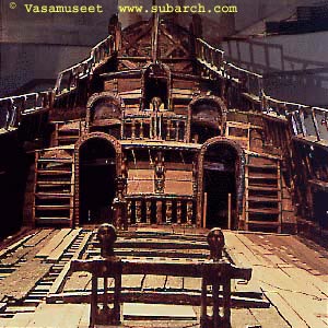 Vasa's rear deck