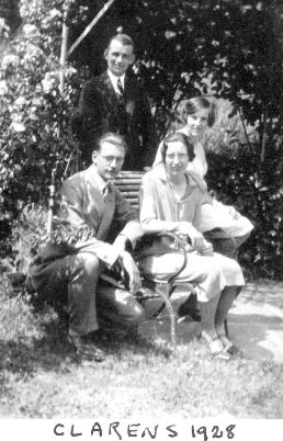 Erik and Frieda (front) with M. et Mme. Perret