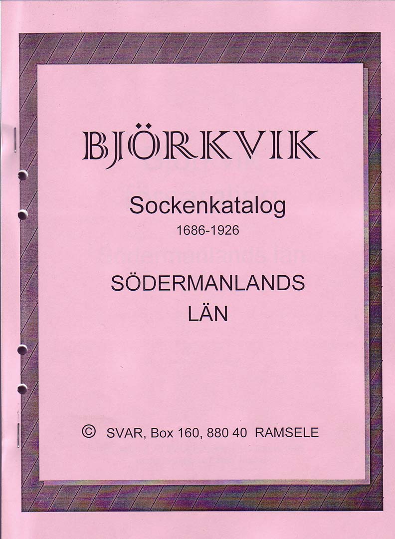 SVAR Soclkenkatalog 1686-1926