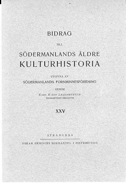 Yngaretraktens fornminnen : en datering