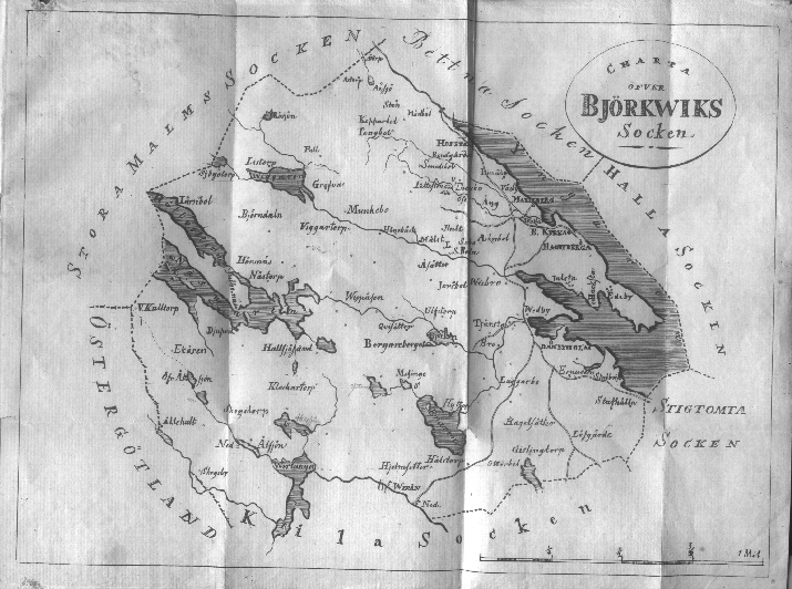 Bjrkvik - Bernhardt, Gustaf - karta 1823