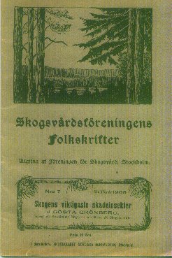 Grönberg, Gösta - Skogsvårdsföreningens Folkskrifter