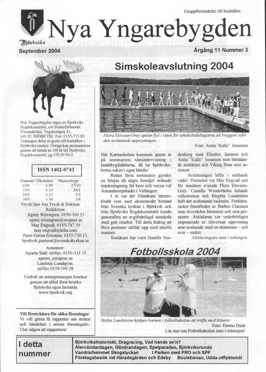 Nya Yngarebygden 2004:3 Nya Yngarebygden 2004:3